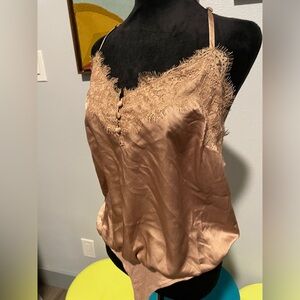Pink Lilly | Large | Silky Top Body Suit